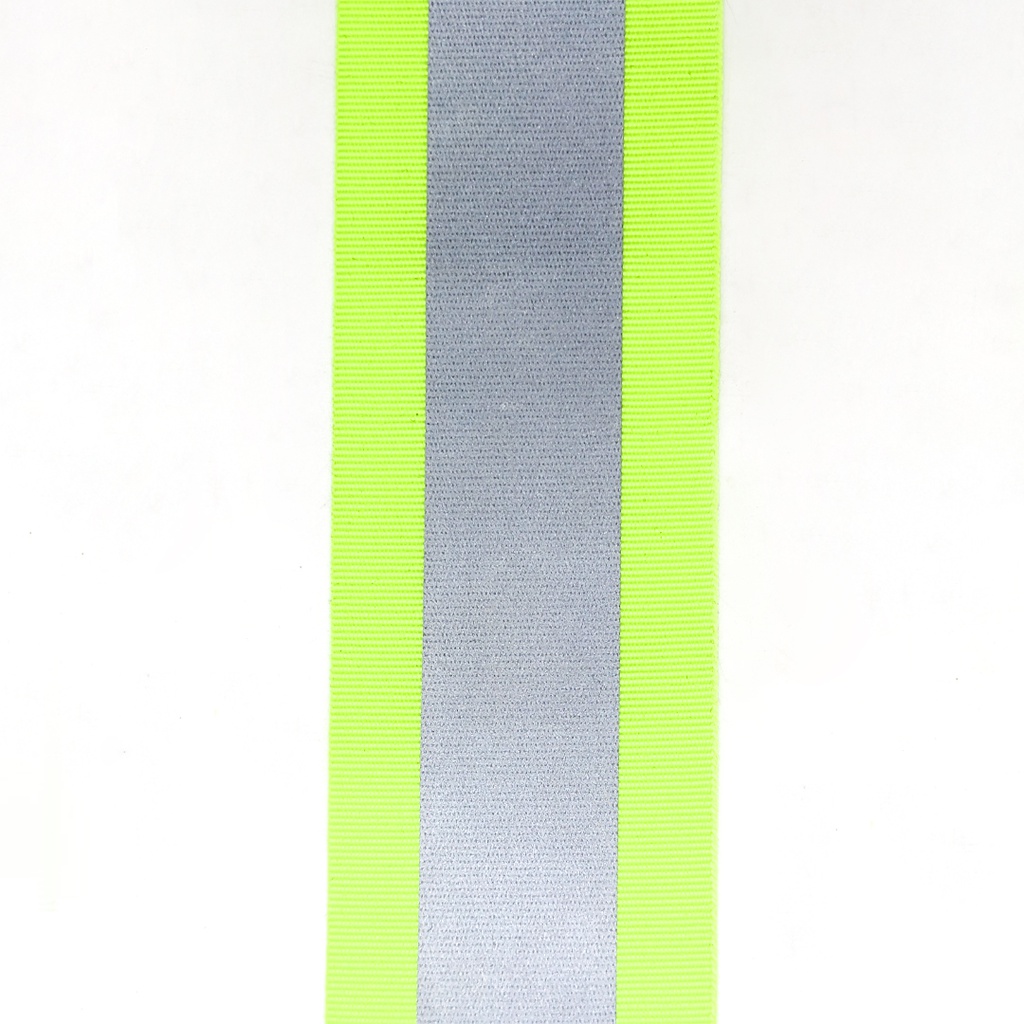 Cinta Reflectante Dia y Noche con cinta fina 50mts x rollo 2,5 CM