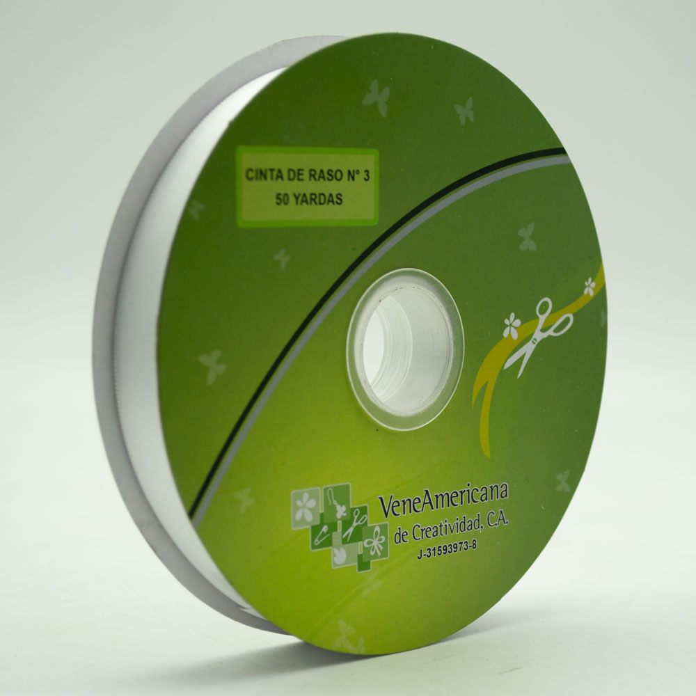 CINTA DE RASO NO.3 15MM 50YDS