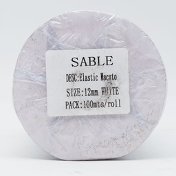 Elástico Crochet 12 MM Rollo 100 Mts